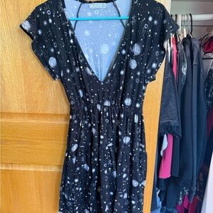 Urban Outfitters Black Starry Dress